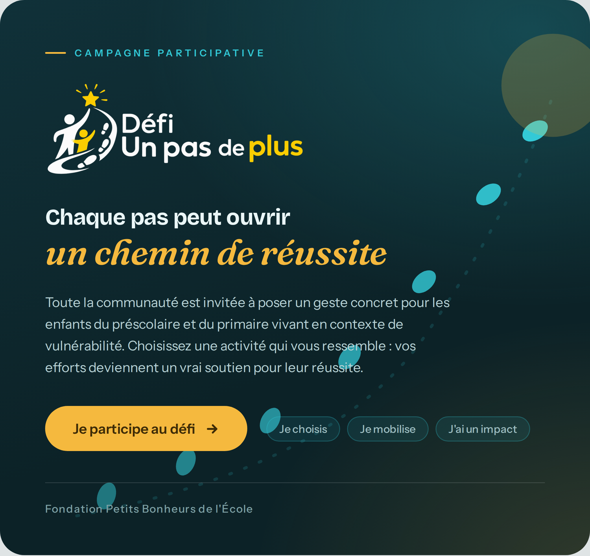 Défi Un pas de plus